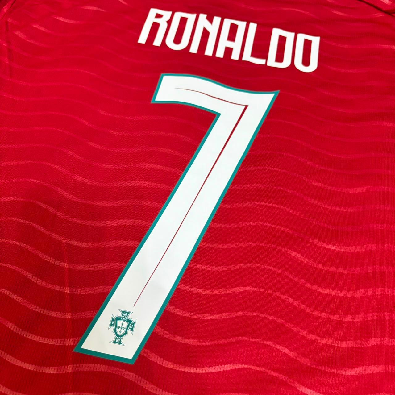 Cristiano Ronaldo Portugal 2026 Red Home Long Sleeve Football Jersey