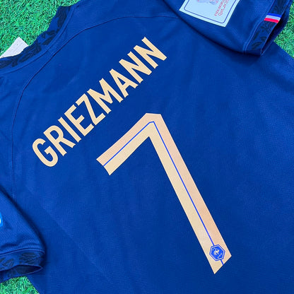 France World Cup 2022 Antoine Griezmann Final Retro Football Jersey