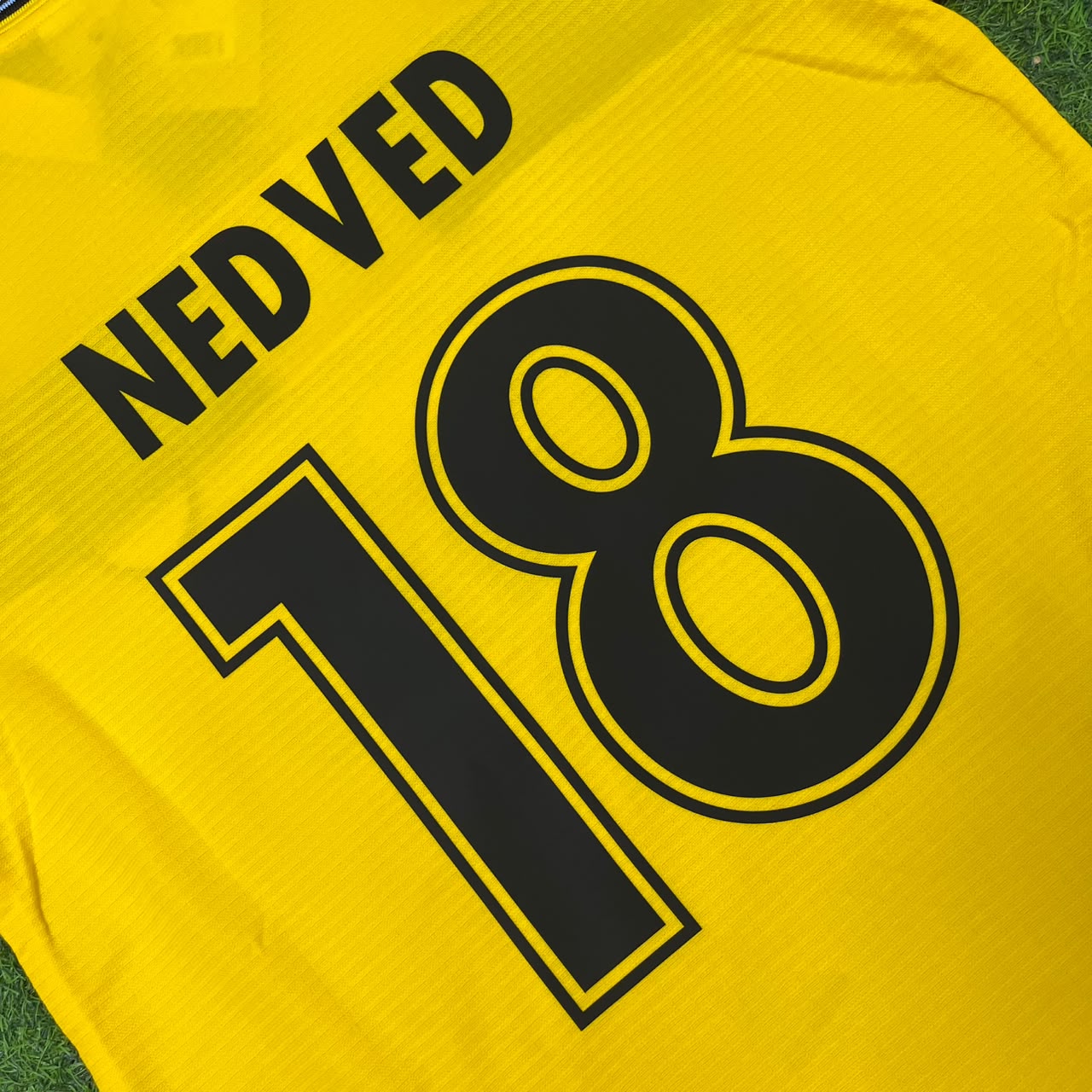 Pavel Nedved Lazio 1998-2000 Yellow Retro Football Jersey Kit