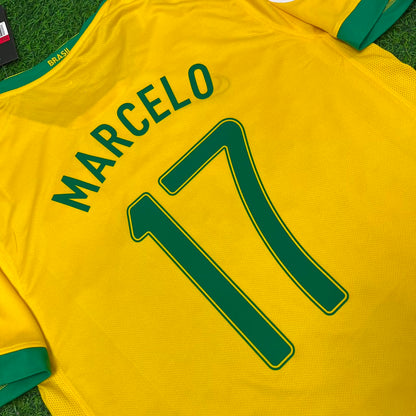 Brazil World Cup 2006 Marcelo #17 Football Jersey