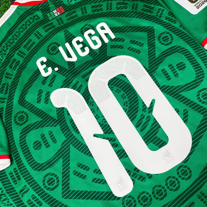 Mexico World Cup 2026 Ernesto Alexis Vega Home Green Football Jersey