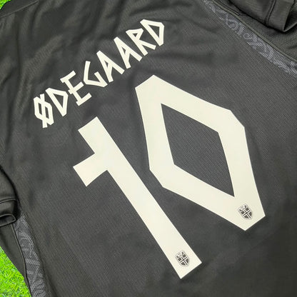 Norway World Cup 2026 Martin Ødegaard #10 Black Away Football Jersey