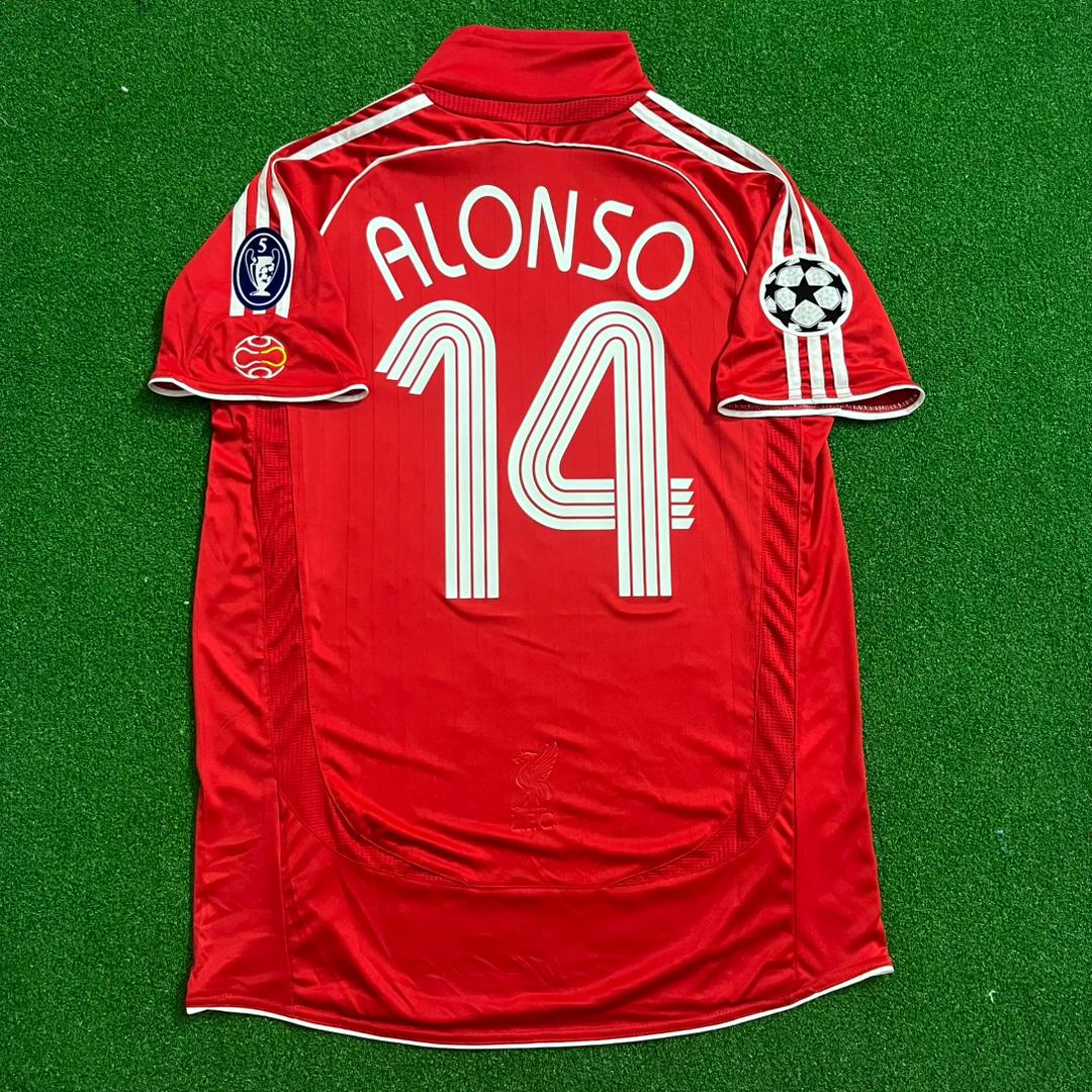 #14 Xabi Alonso Liverpool 2007/08 Jersey Trikot Maillot Soccer Kit
