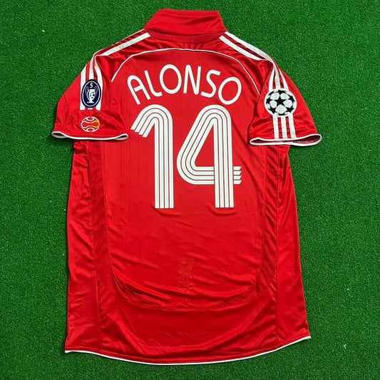 #14 Xabi Alonso Liverpool 2007/08 Jersey Trikot Maillot Soccer Kit