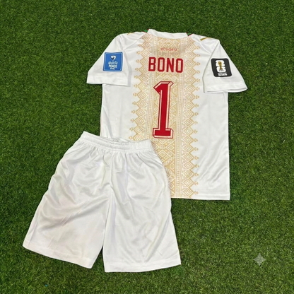 Morocco World Cup 2026 Yassine Bounou Goalkeeper Kids Football Jersey