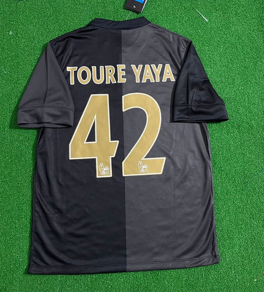 Manchester Yaya Toure City 2013-2014 Retro Kit Jersey Trikot Maglia Soccer Kit