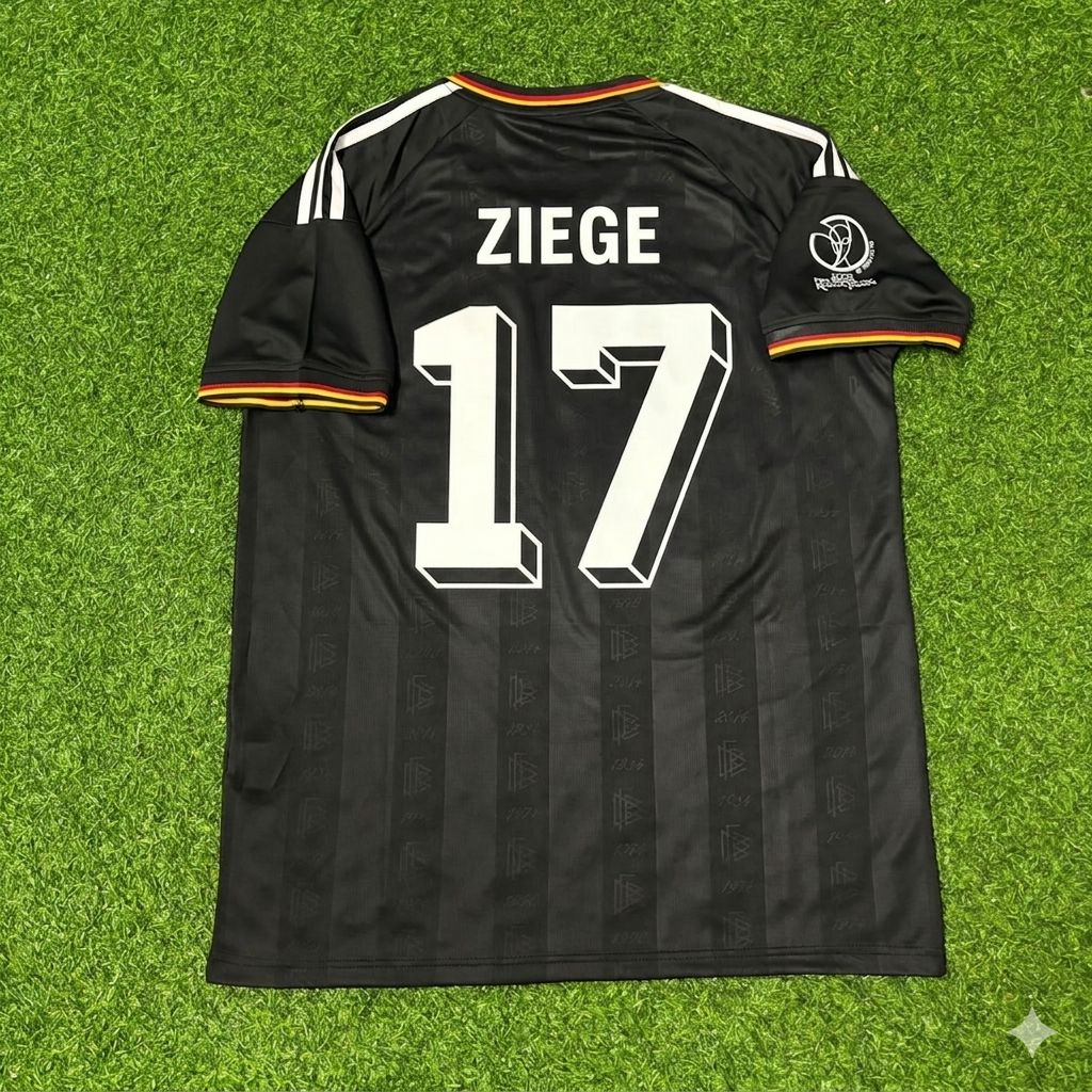Germany World Cup 2002 Christian Ziege Black Special Retro Football Jersey
