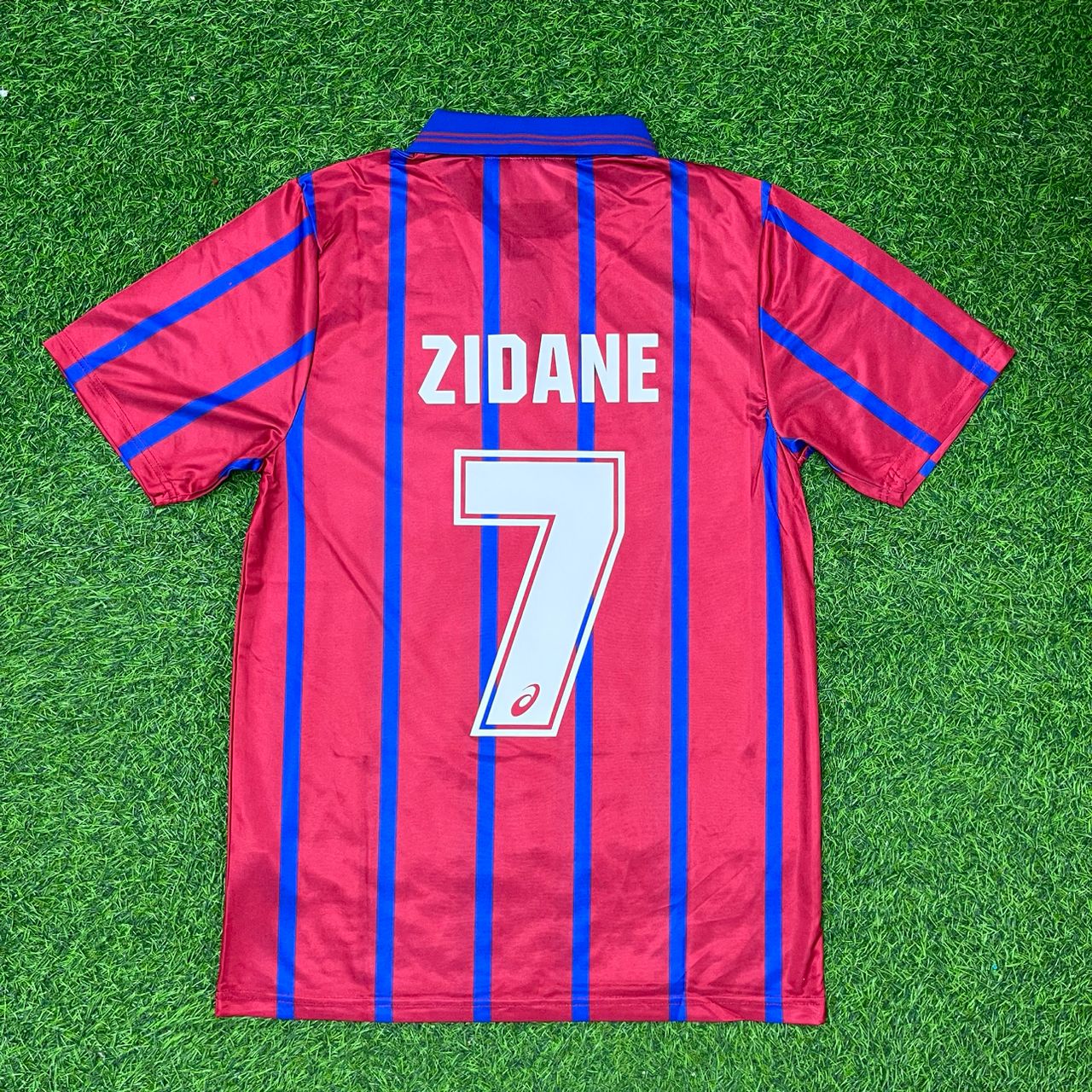 Zinedine Zidane Bordeaux Number 7 1992 1996 Retro Football Jersey Kit