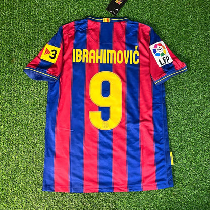 Zlatan Ibrahimović Barcelona 2009-2010 Kids Home Retro Football Jersey Kit
