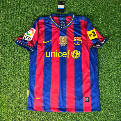 Xavi Hernandez 6 - Barcelona Home 2009/2010 Retro Football Jersey Kit