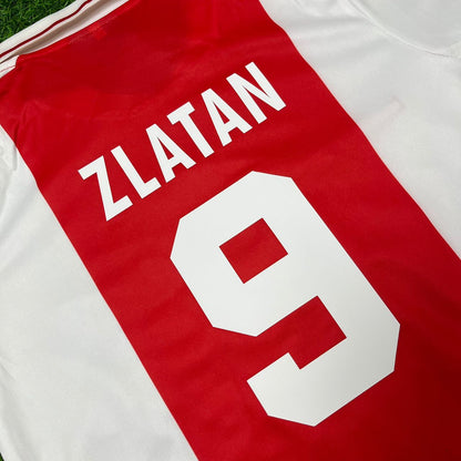 Zlatan Ibrahimović Ajax 2000s White Retro Football Jersey Kit