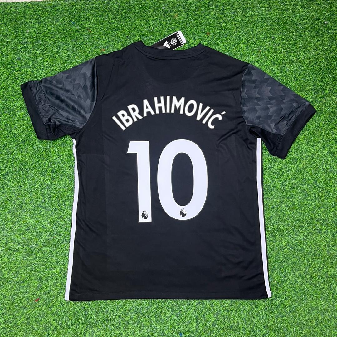Zlatan Ibrahimovic Manchester United 2017-2018 Black Retro Football Jersey Kit