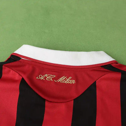 A.C.Milan 09/10 Season Long sleeved Retro Football Jersey Kit