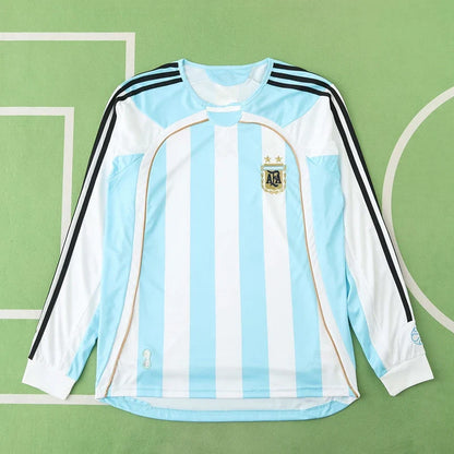 Argentina 2006 Season Home Retro Football Jersey Kit