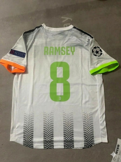 Aaron Ramsey 8 Juventus 2019/20 Home Football Jersey Retro Kit