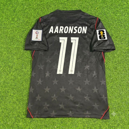 USA USMNT World Cup 2026 Brenden Aaronson Black Football Jersey