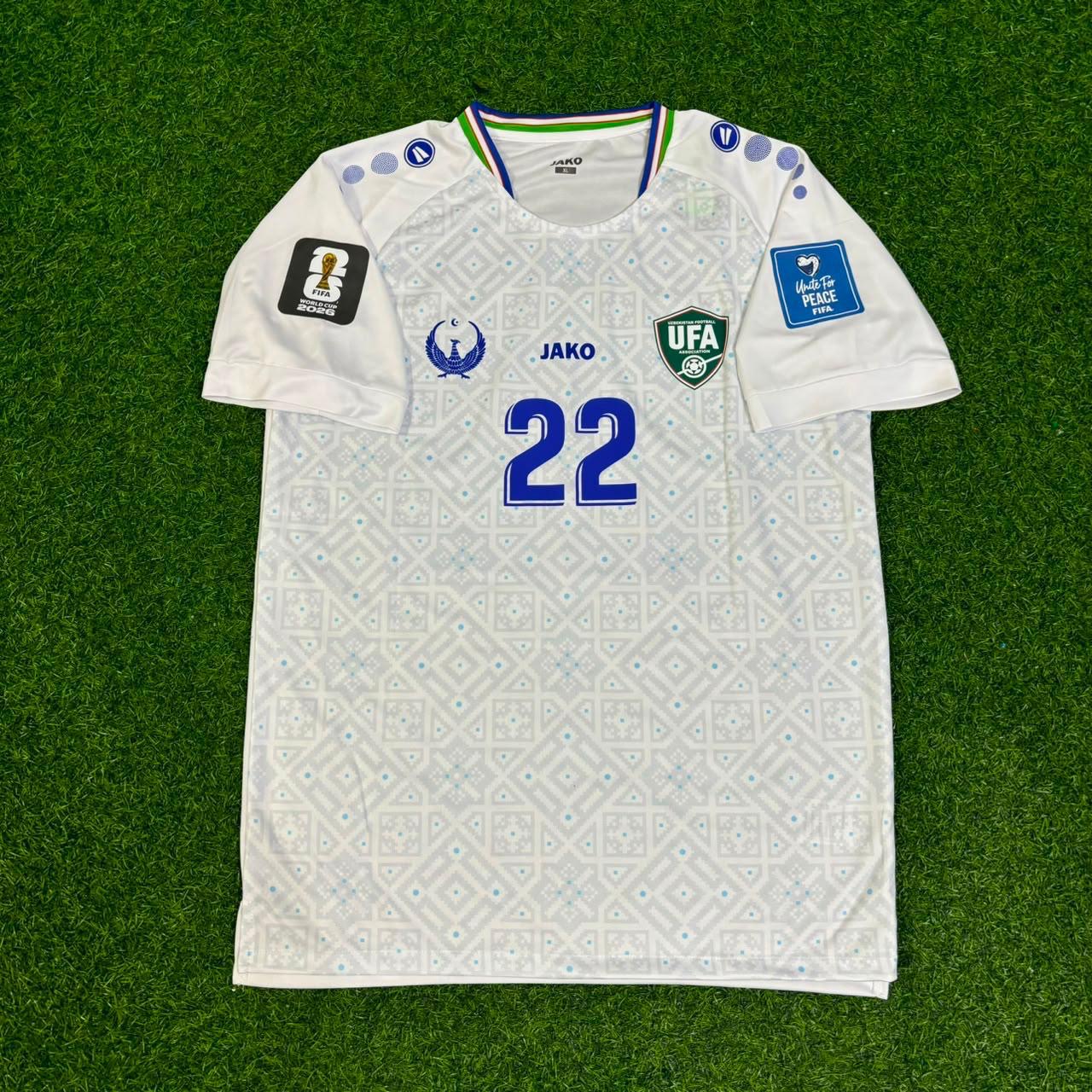 Uzbekistan World Cup 2026 Abbosbek Fayzullaev Football Jersey