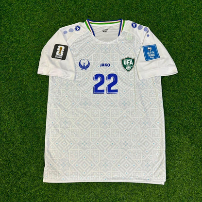 Uzbekistan World Cup 2026 Abbosbek Fayzullaev Football Jersey