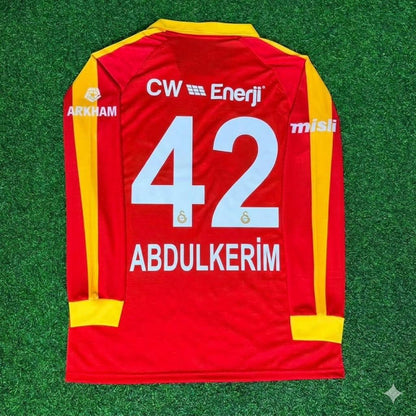 Abdulkerim Bardakci Galatasaray Legendary Retro Vintage Long Sleeve Football Jersey Kit