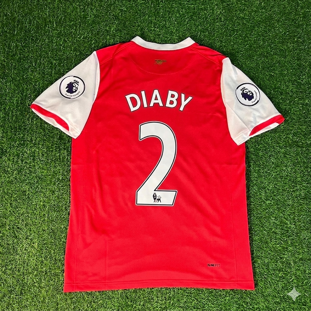 Abou Diaby #2 Arsenal 2006/2008 Season Retro Football Jersey