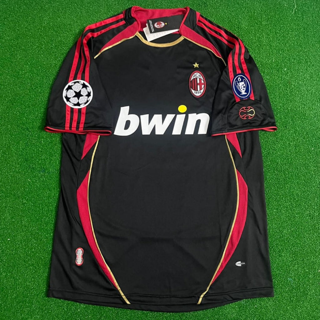 AC Milan 2006/2007 Black Retro Football Jersey