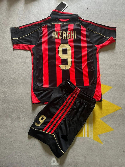 Filippo Inzaghi AC Milan 2007 Kids Football Jersey Kit