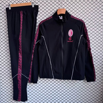 Ac Milan 2025/2026 Tracksuit Windbreaker Jacket Pants Paradise Edition