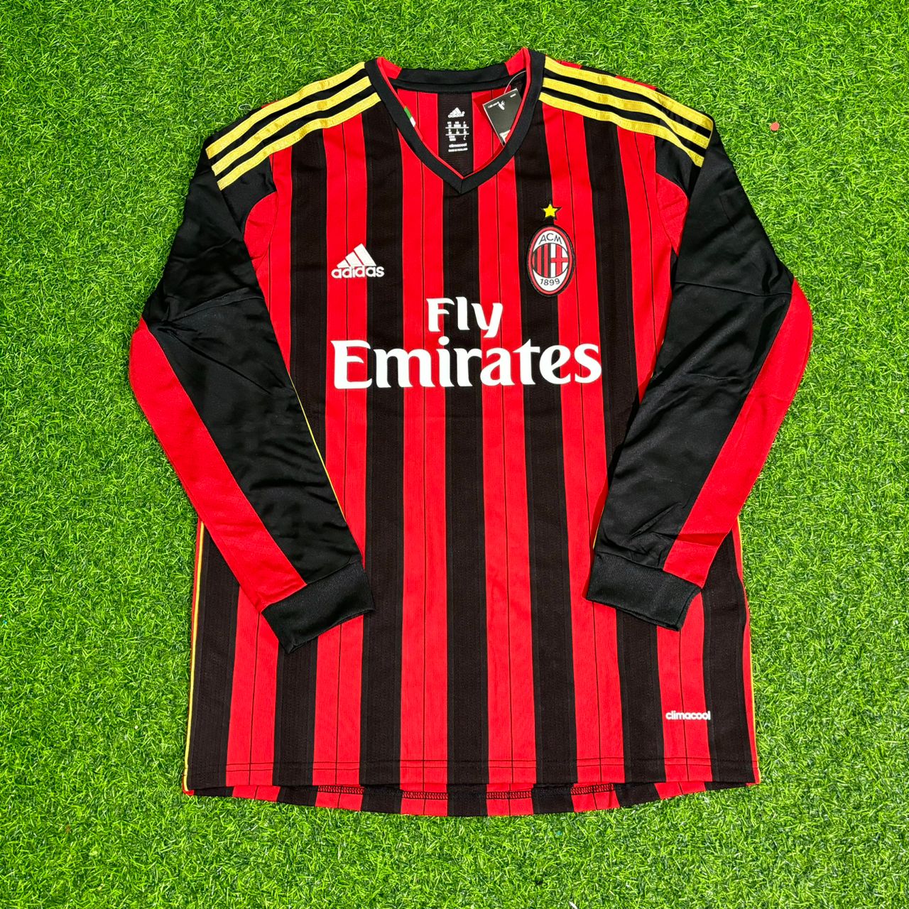 Adel Taarabt AC Milan 2013/14 Long Sleeve Home Retro Football Jersey Collection