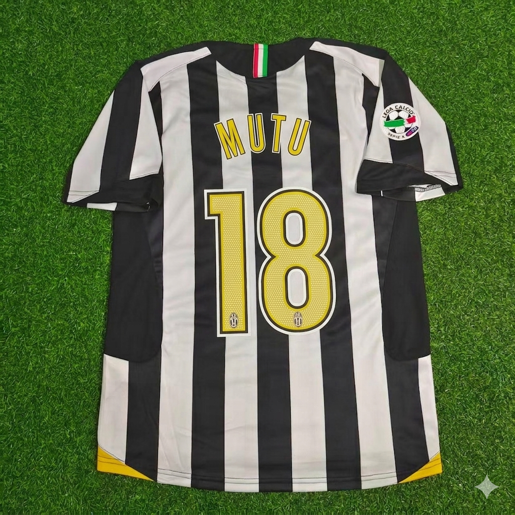 Adrian Mutu Juventus 2005-2006 Retro Football Jersey Kit