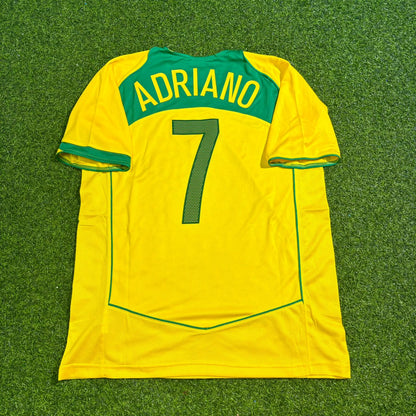 Adriano 7 Brazil 2004 2006 Retro Football Jersey Kit