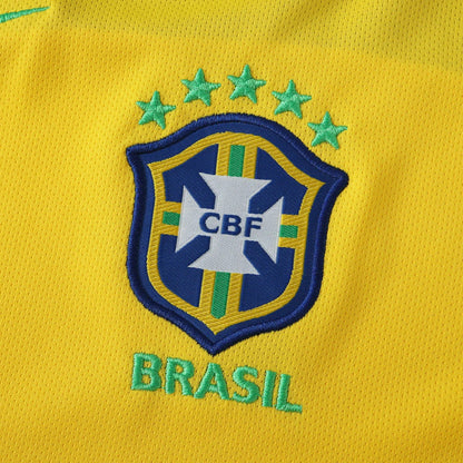 Adriano Brazil 2004 - 06 Retro Kids Football Jersey Kit