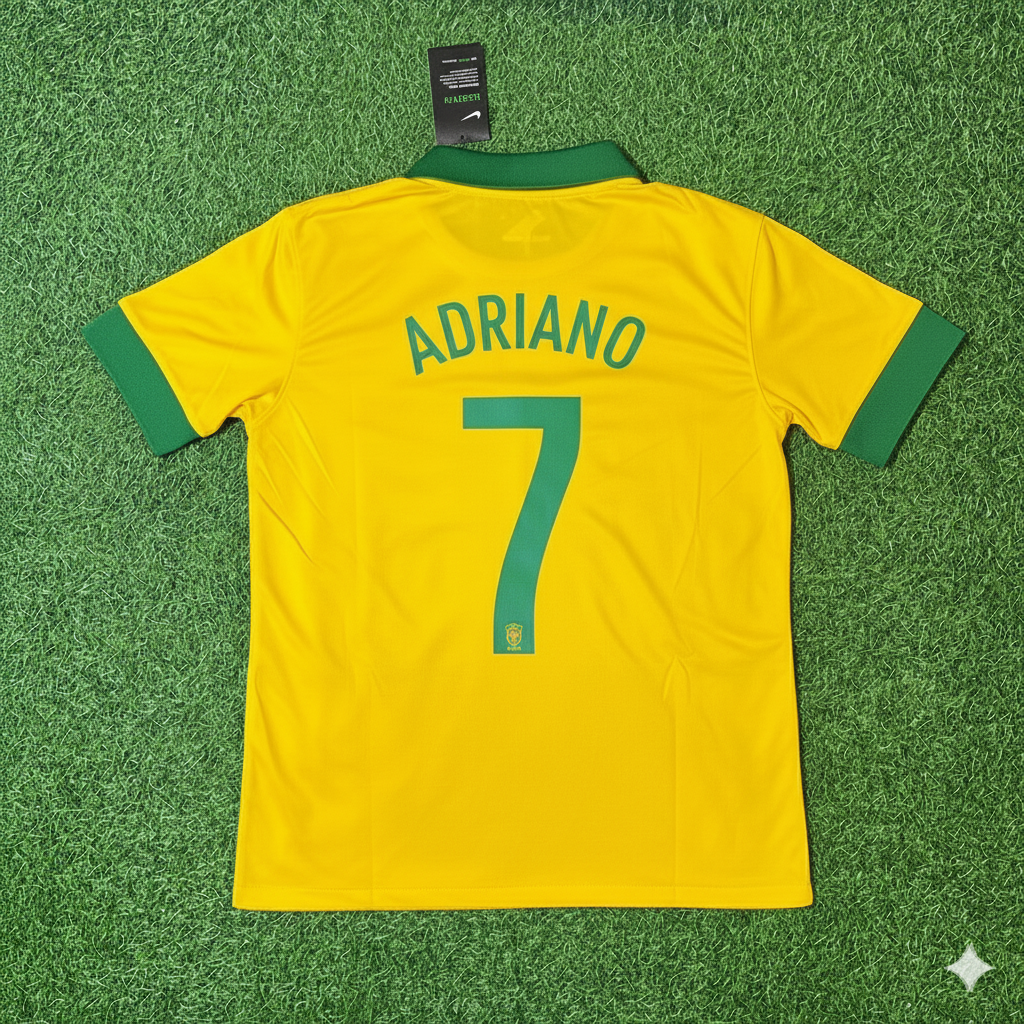 Adriano Brazil Retro Football Jersey Collection