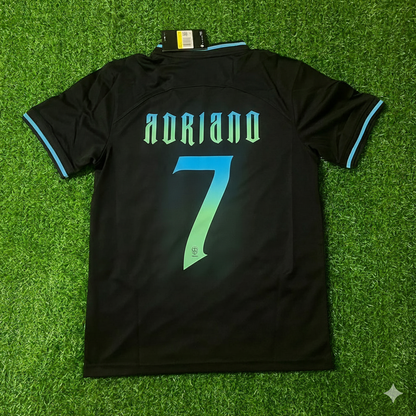Adriano Brazil Retro Football Jersey Kit