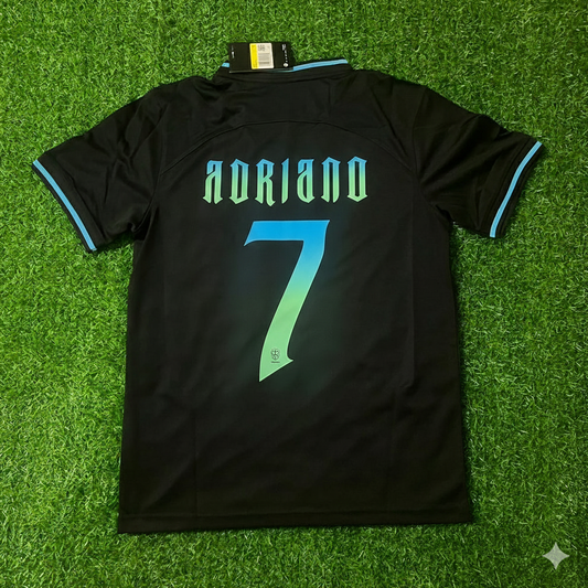 Adriano Brazil Retro Football Jersey Kit