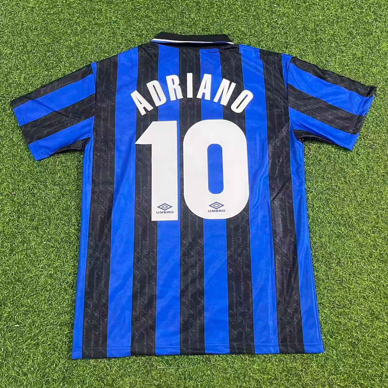 Adriano Inter Home Retro Football Jersey Kit