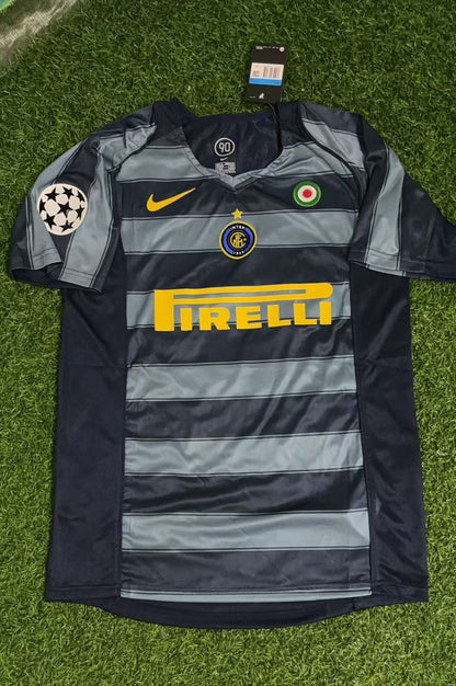 Adriano #10 Inter Milan 2004/05 Retro Football Jersey Kit