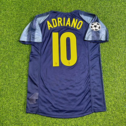 Adriano #10 Inter Milan 2004/05 Retro Football Jersey Kit