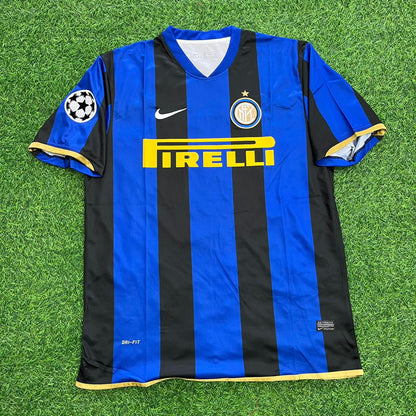 Adriano #10 Inter Milan 2008/09 Retro Football Jersey Kit