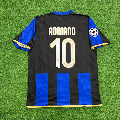 Adriano #10 Inter Milan 2008/09 Retro Football Jersey Kit