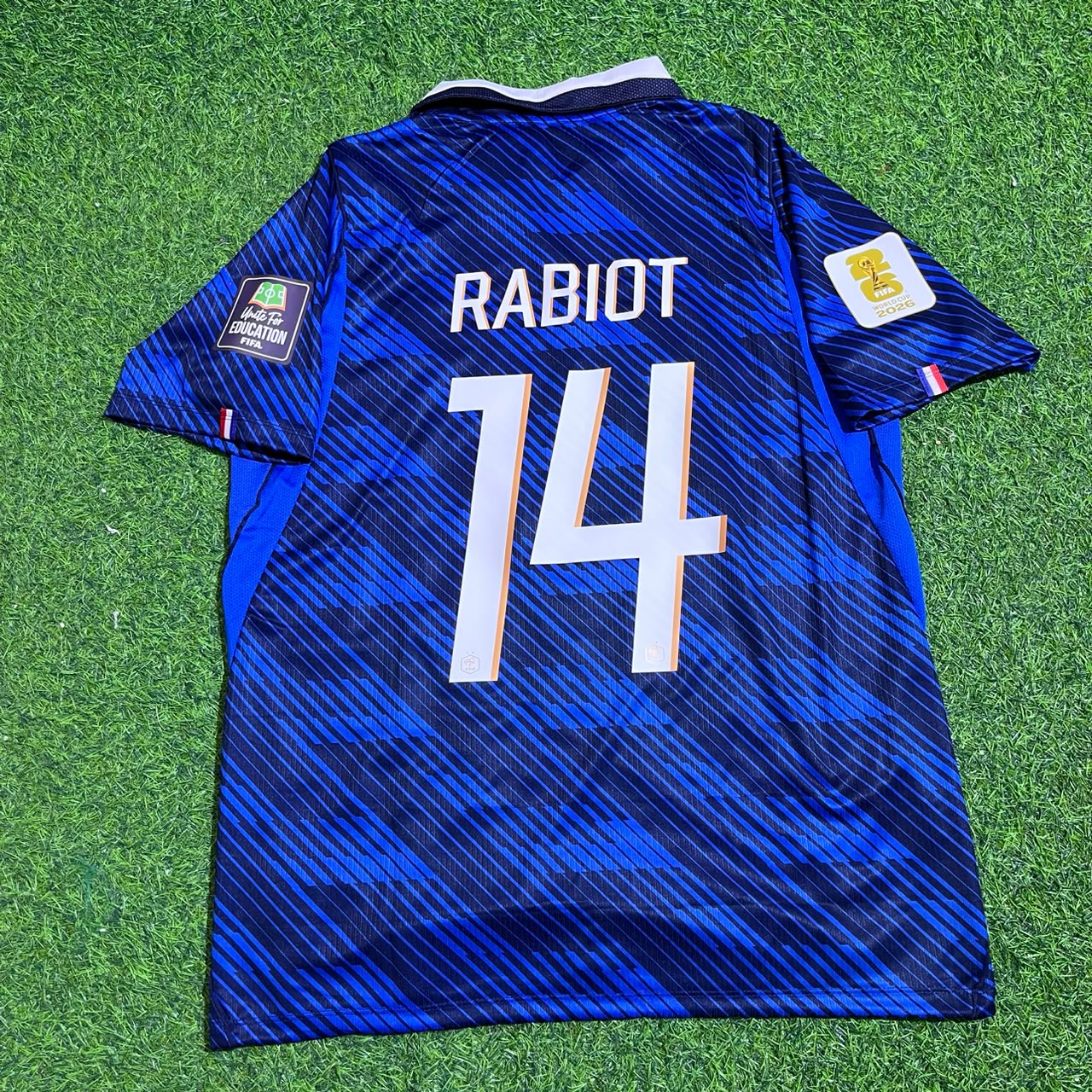 France World Cup 2026 Adrien Rabiot #14 Home Blue Football Jersey