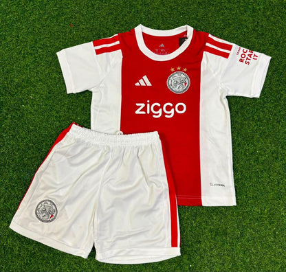 Ajax White Retro Kids Football Jersey