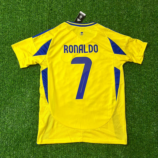 Cristiano Ronaldo Al Nassr New Season Saudi Yellow Jersey Trikot Maillot