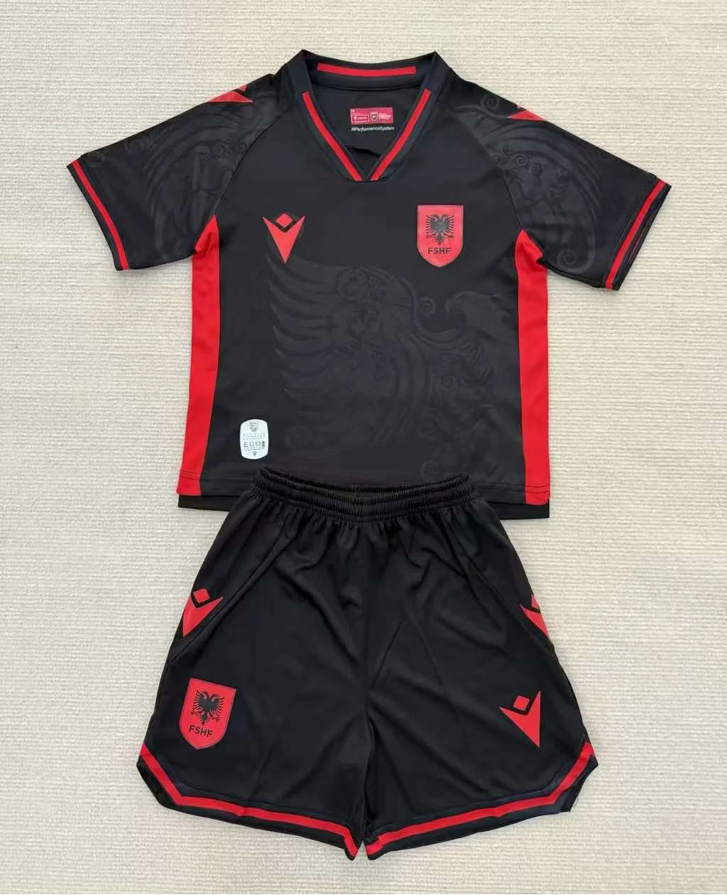 Albania 2025/26 Home Kid Football Jersey Kit