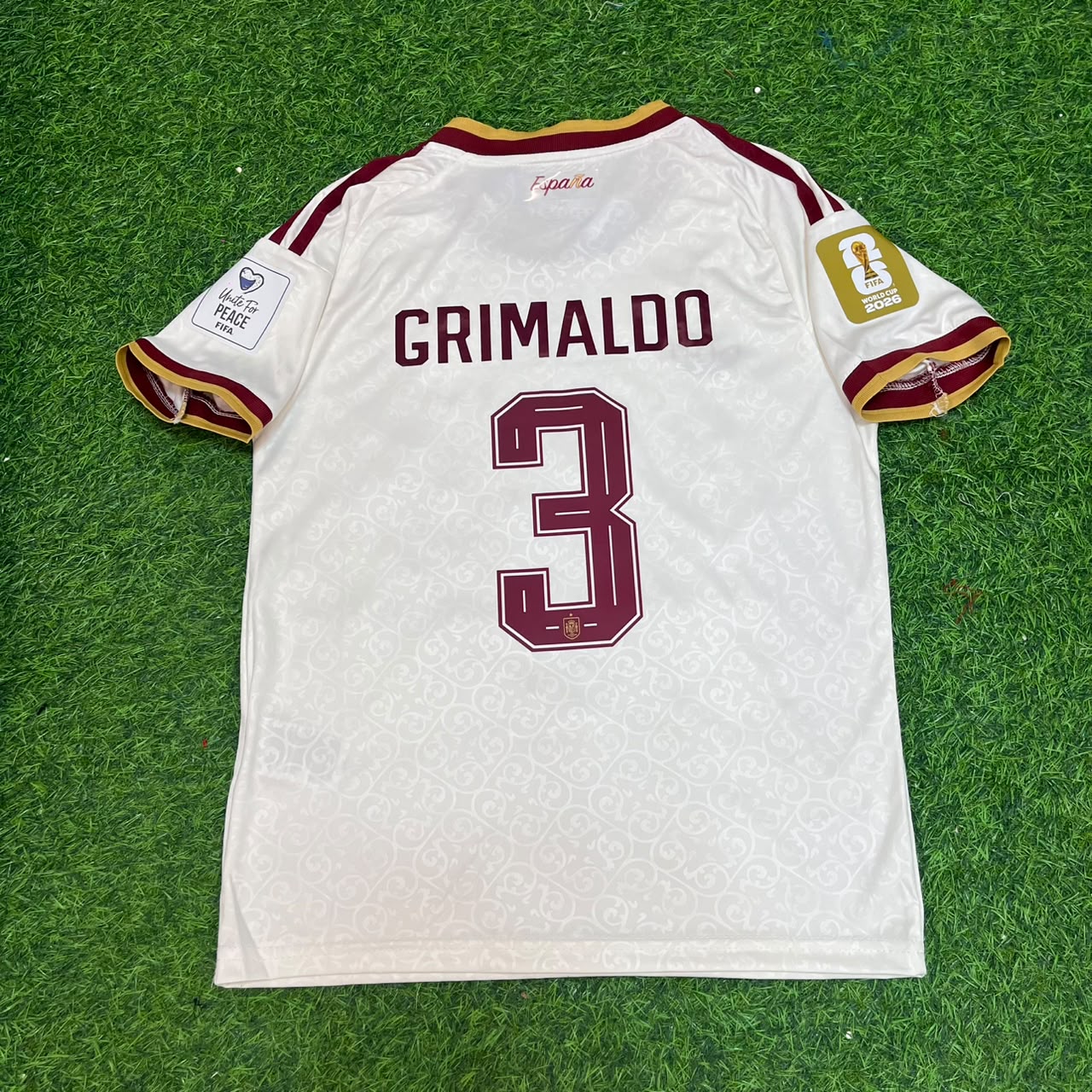 Spain World Cup 2026 Alejandro Grimaldo #3 Away Football Jersey