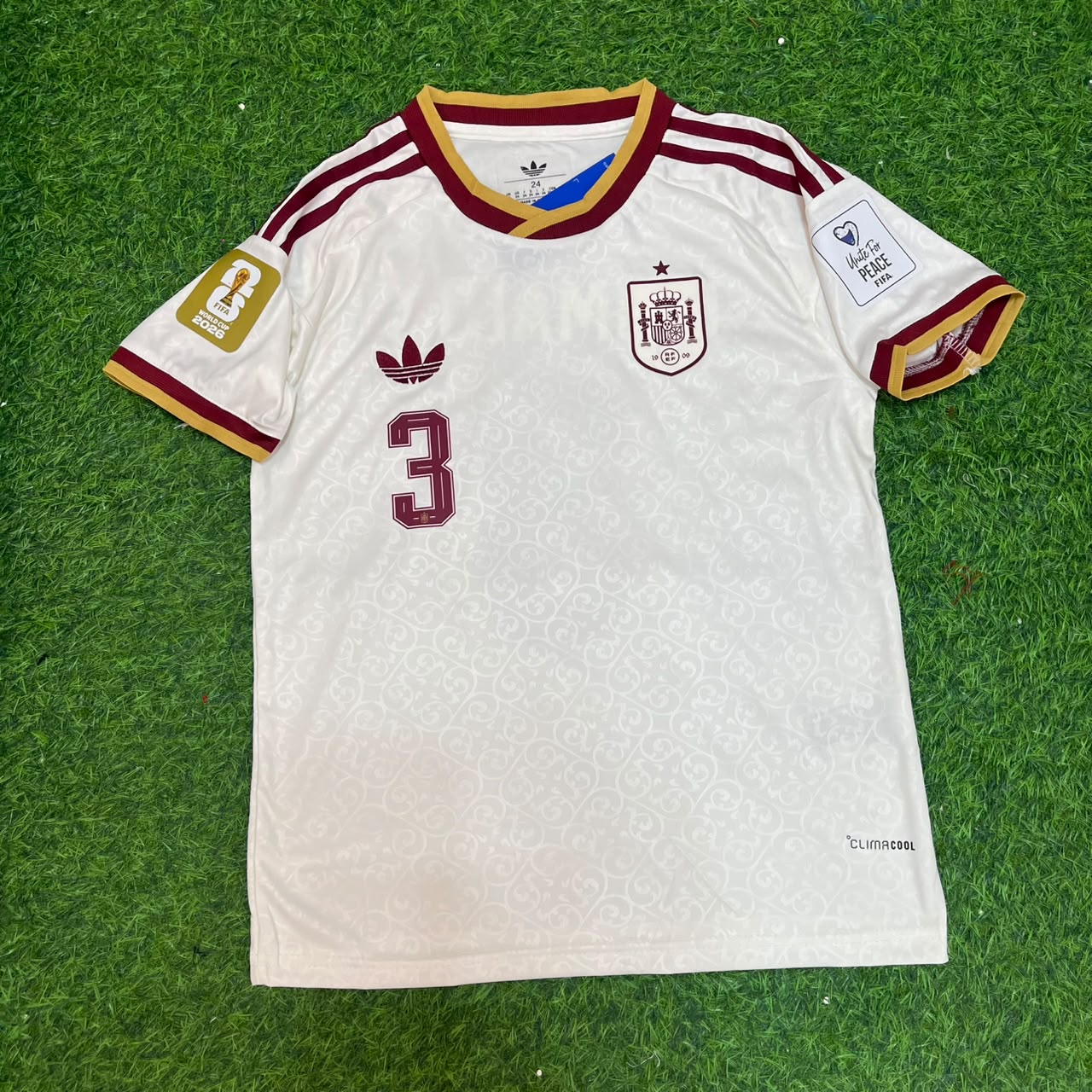 Spain World Cup 2026 Alejandro Grimaldo #3 Away Football Jersey
