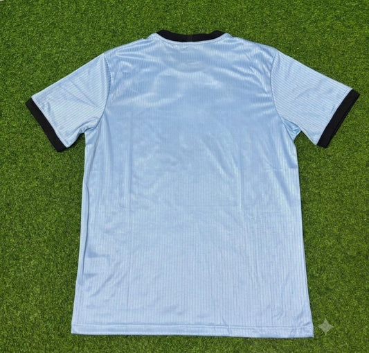 Germany 125th Year Special Clear Blue Retro Football Jersey Kit