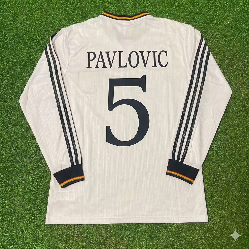 Aleksandar Pavlović #5 Germany Long Sleeve Retro Football Jersey Collection