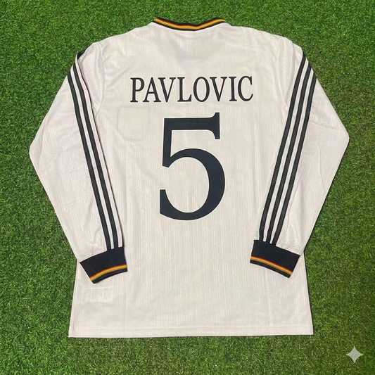 Aleksandar Pavlović #5 Germany Long Sleeve Retro Football Jersey Collection