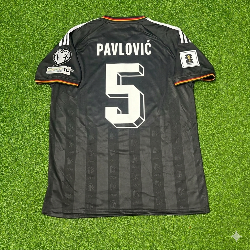 Germany 2026 Aleksandar Pavlović #5 Black Style Soccer Kit Football Jersey