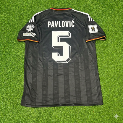 Germany 2026 Aleksandar Pavlović #5 Black Style Soccer Kit Football Jersey